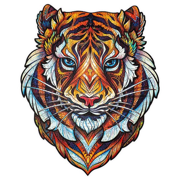 Animal Wooden Puzzle - Engaging, Educational, (Tiger) and Eco-Friendly, - Picture 2 of 9